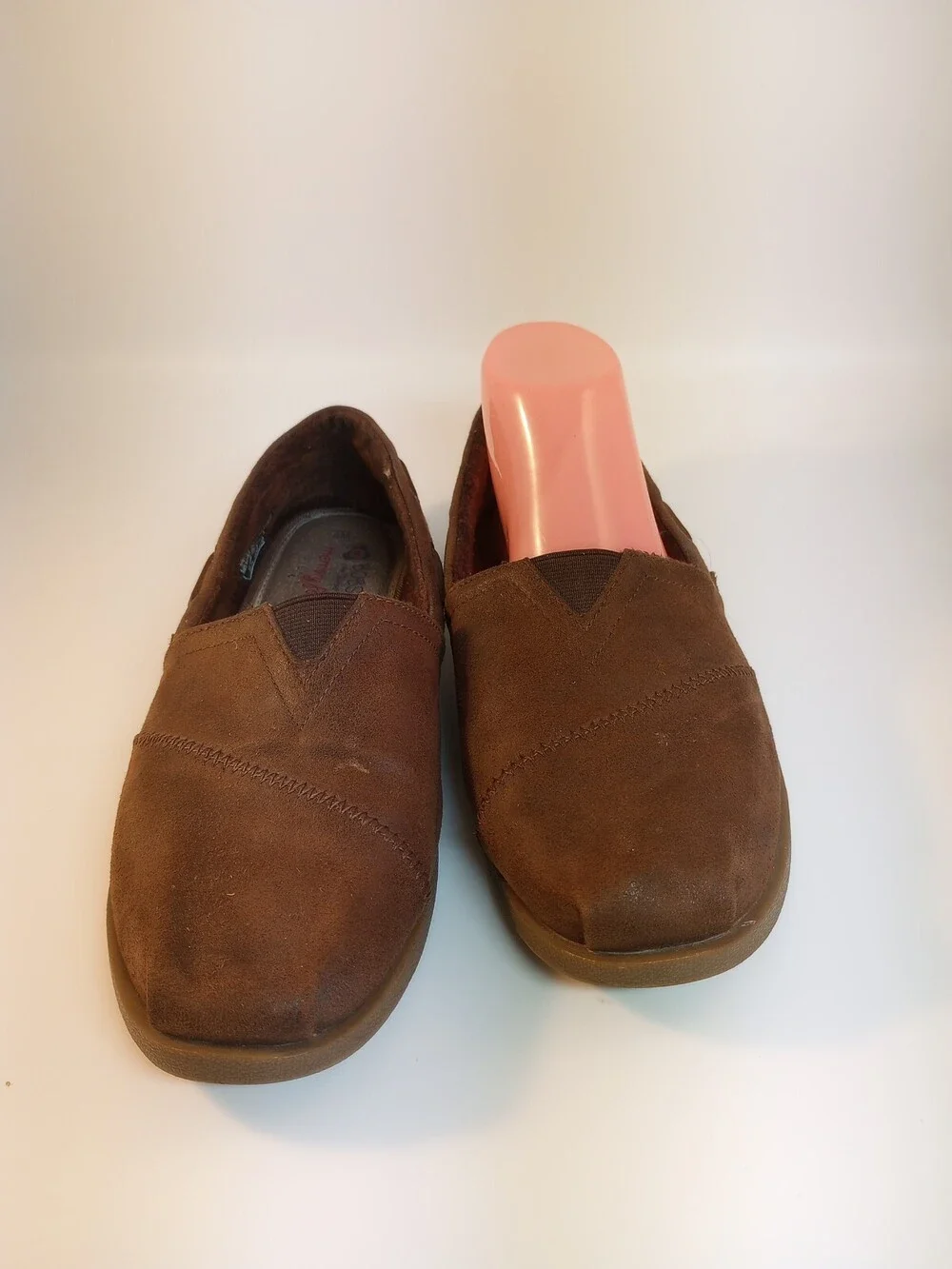 Bobs Skechers 33731 Chill Luxe Brown Slip-On Shoes Memory Foam Women Sz 9M